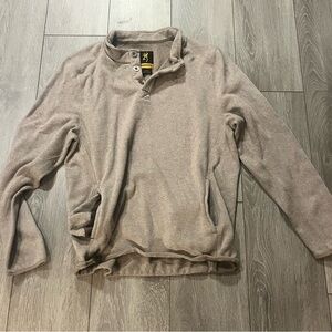 Browning Men's Tan Turtleneck Sweater